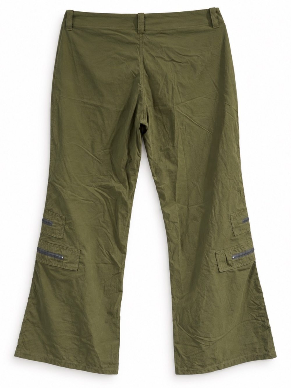 Anatomie Olive Low-Rise Wide-Leg Cargo Travel Pants Size L (fits closer to Med) - Picture 3 of 3